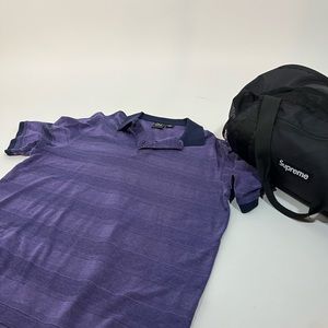 Purple Jos A. Bank Collared Polo Shirt (Large, Business Casual)